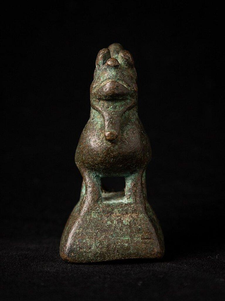 18th Century and Earlier Antique Bronze Opium Weight from Burma For Sale