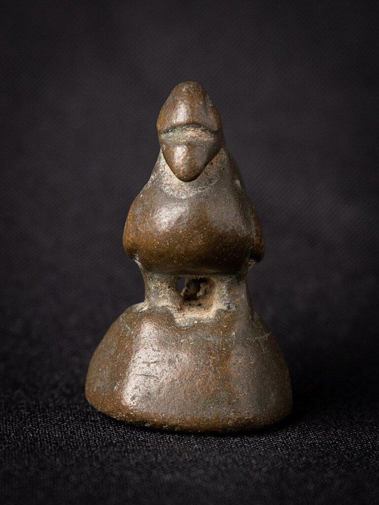 18th Century and Earlier Antique Bronze Opium Weight from Burma For Sale