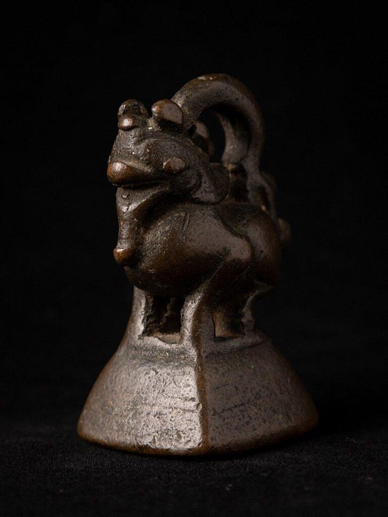 Antikes Opiumgewicht aus Bronze aus Birma im Angebot 2