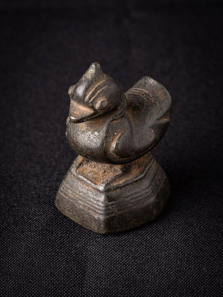 Peso de opio antiguo de bronce procedente de Birmania en venta 2