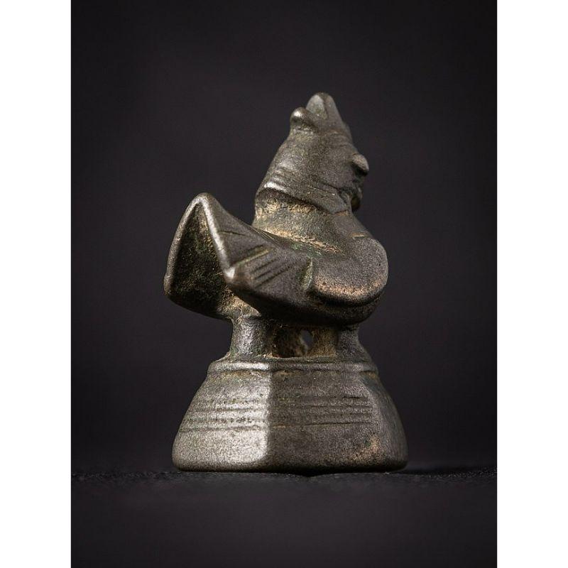 Peso de opio de bronce antiguo de Birmania 2