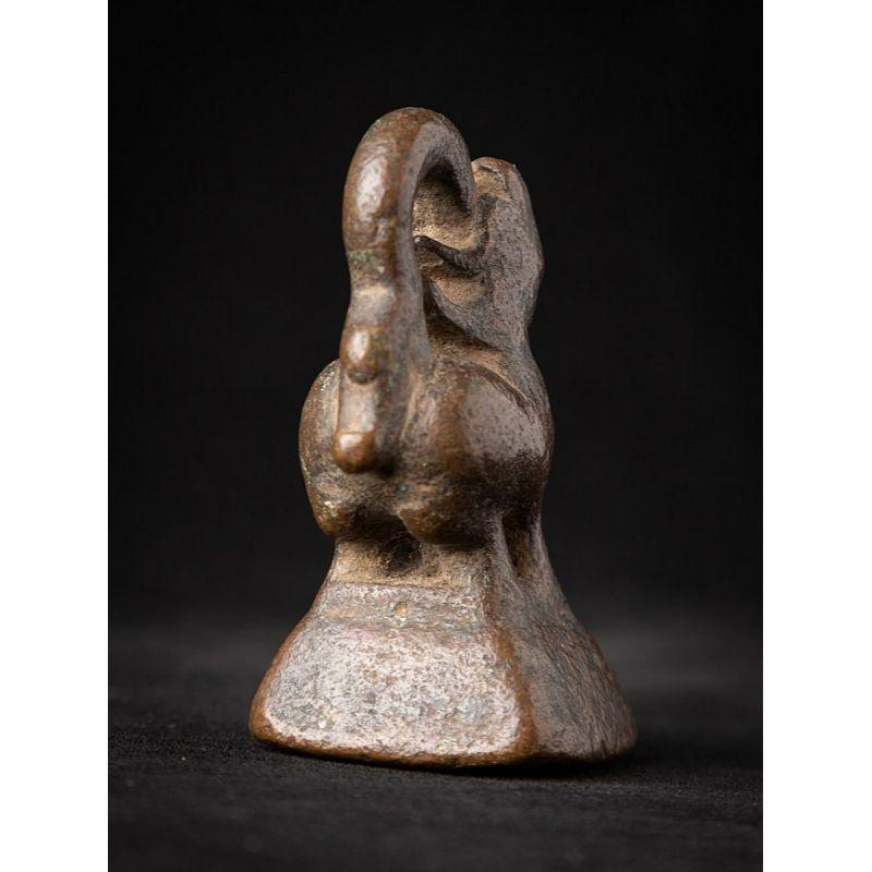 Antikes Opiumgewicht aus Bronze aus Birma im Angebot 4
