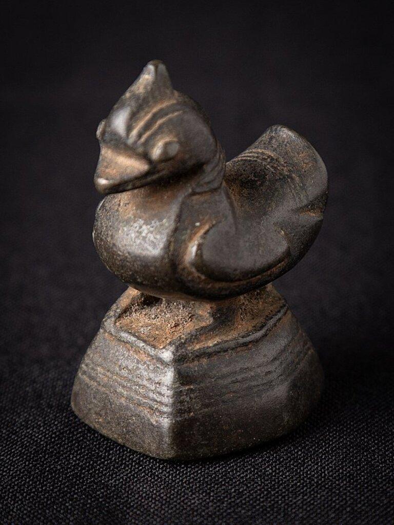 Peso de opio antiguo de bronce procedente de Birmania en venta 3
