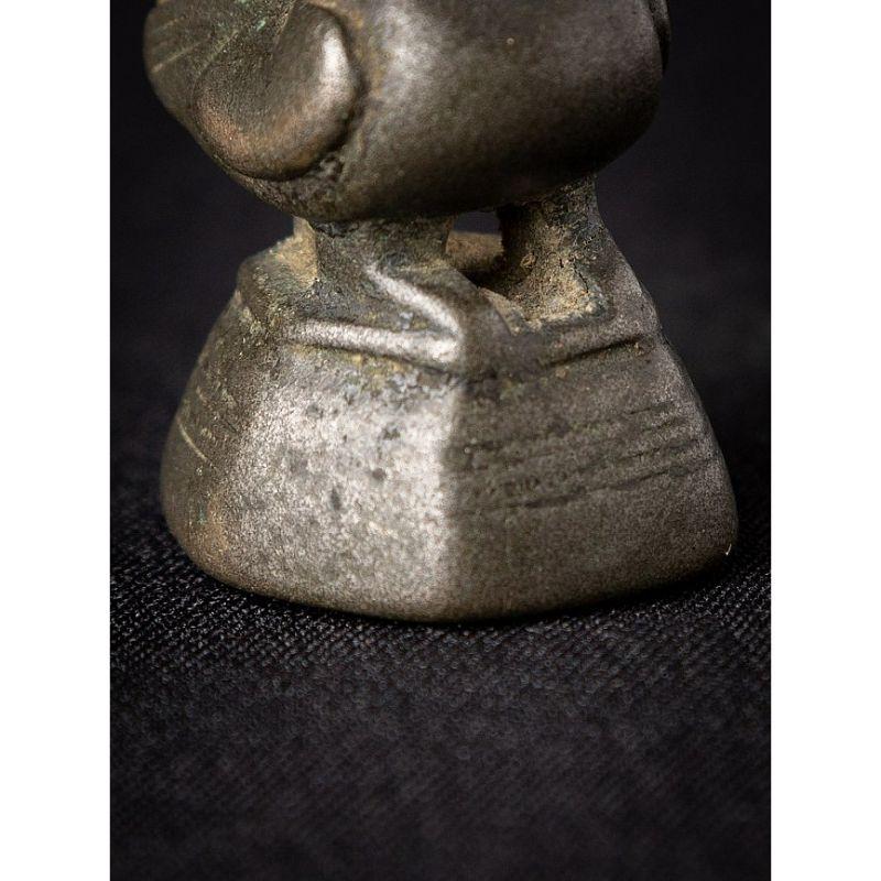 Peso de opio de bronce antiguo de Birmania 3