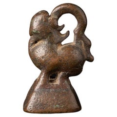 Antico peso da oppio in bronzo proveniente dalla Birmania