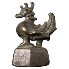 Antique Bronze Opium Weight from Burma