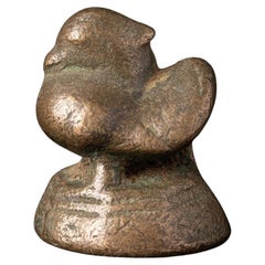 Antico peso da oppio in bronzo proveniente dalla Birmania