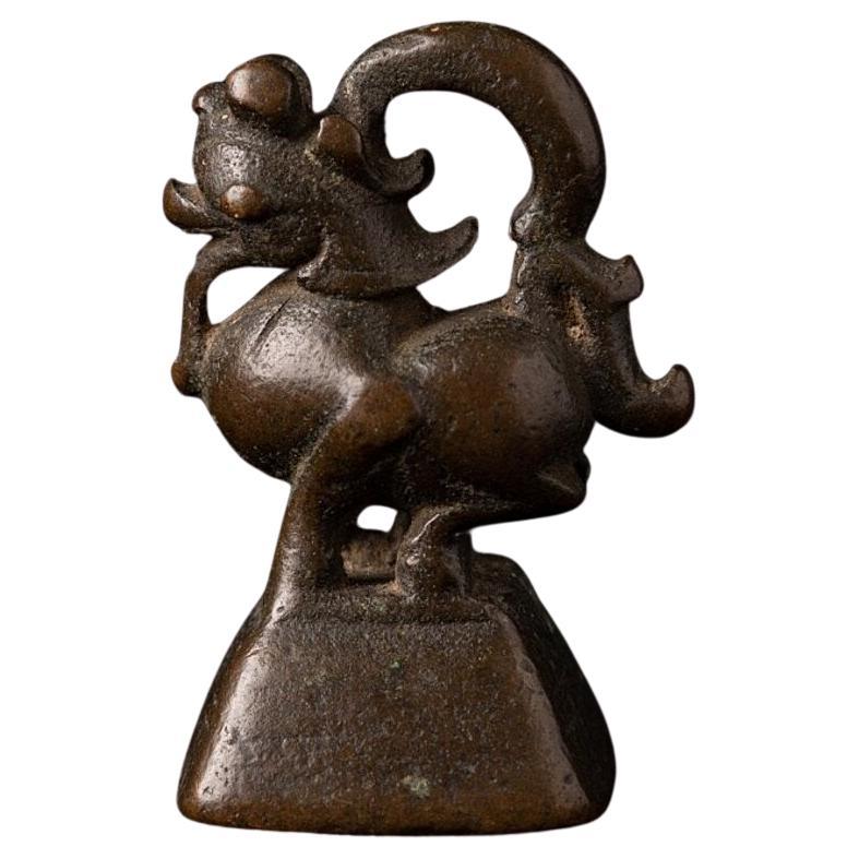 Antikes Opiumgewicht aus Bronze aus Birma im Angebot