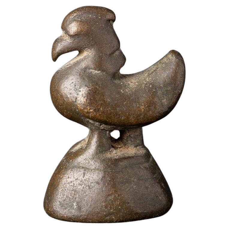 Peso de opio de bronce antiguo de Birmania