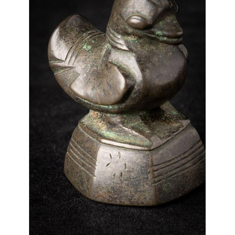 Antique Bronze Opium Weight from Burma Original Buddhas For Sale 6