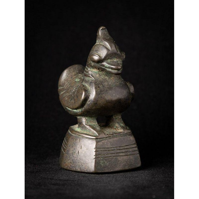 Antique Bronze Opium Weight from Burma Original Buddhas In Good Condition For Sale In DEVENTER, NL