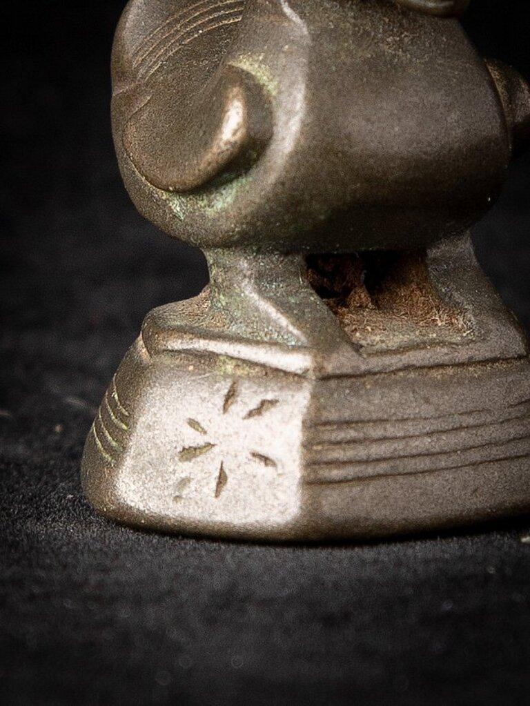 19th Century Antique bronze Opium weight from Burma  Original Buddhas For Sale