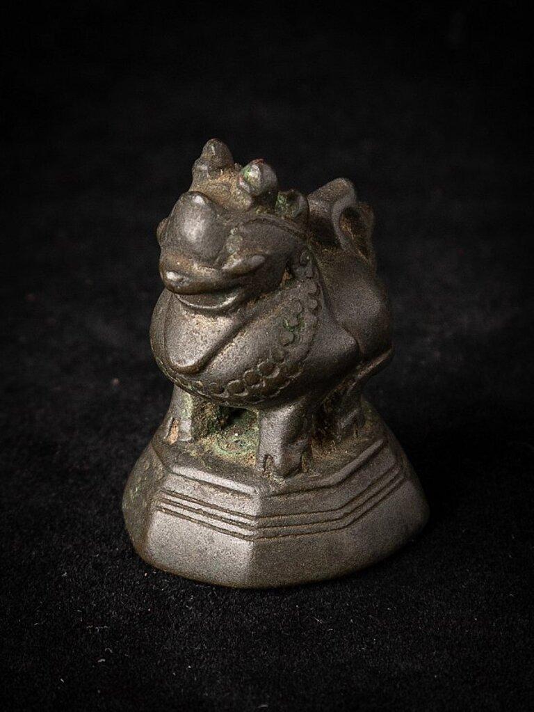 Antikes Opiumgewicht aus Bronze aus Birma  Original-Buddhas im Angebot 3