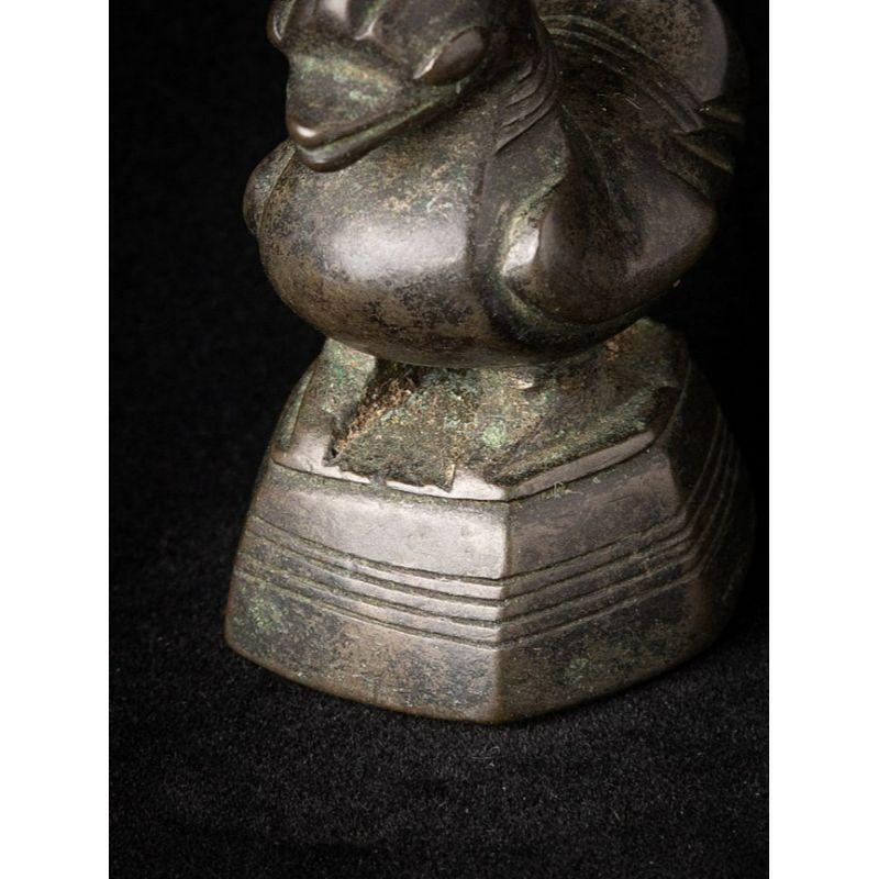 Antique Bronze Opium Weight from Burma Original Buddhas For Sale 3