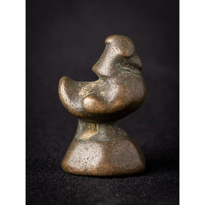 Poignée d'opium en bronze ancien de Birmanie Bon état - En vente à DEVENTER, NL