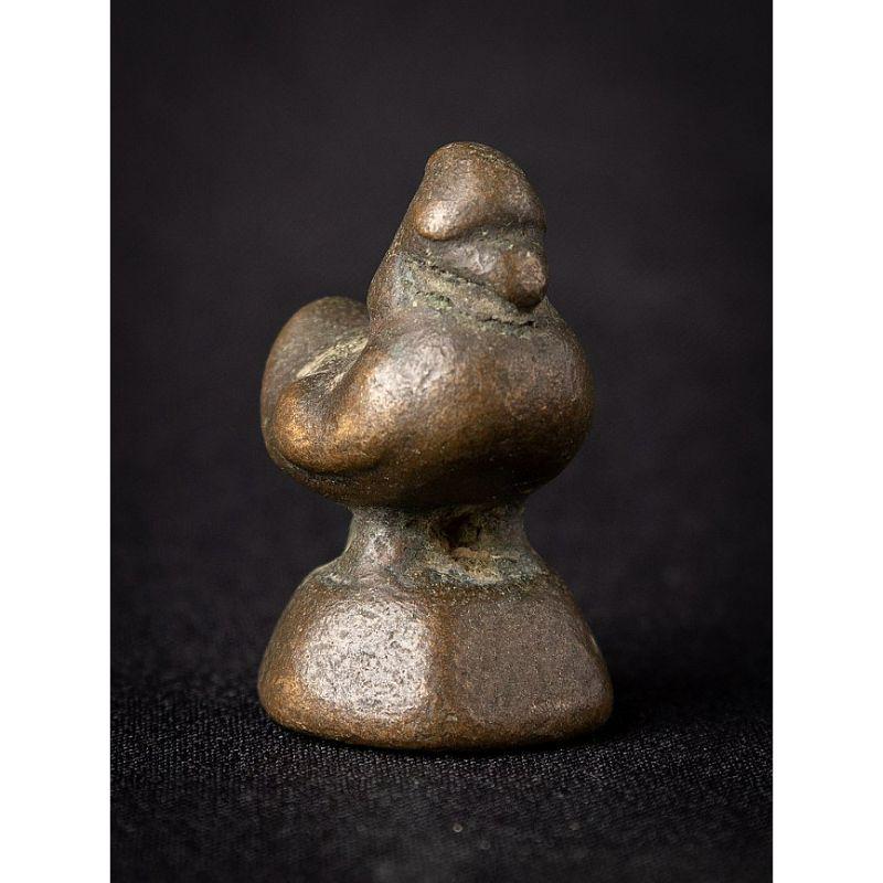Antique Bronze Opiumgweight from Burma In Good Condition For Sale In DEVENTER, NL