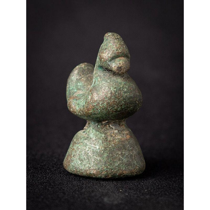 Antique Bronze Opiumgweight from Burma In Good Condition For Sale In DEVENTER, NL