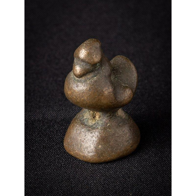 Antique Bronze Opiumgweight from Burma For Sale 2