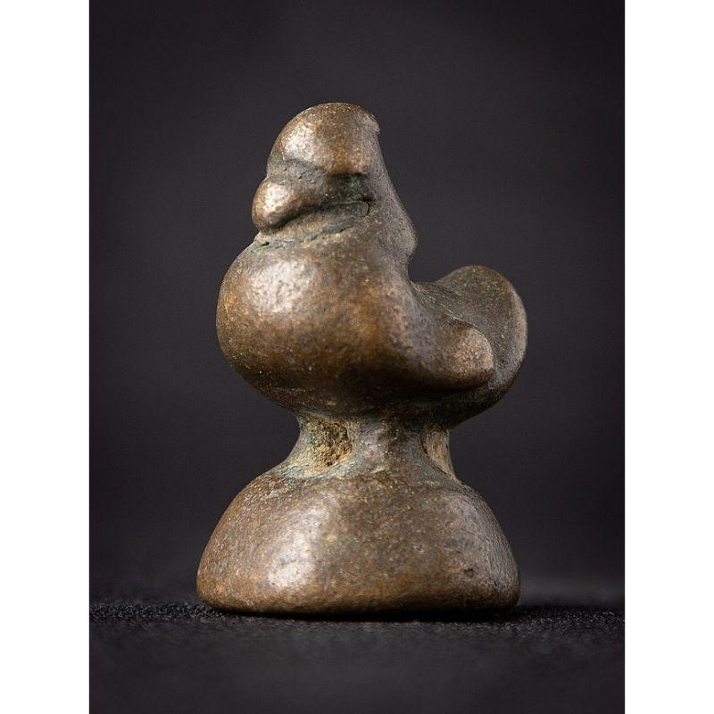 Antique Bronze Opiumgweight from Burma For Sale 3