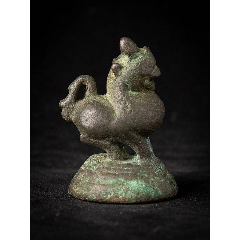 Burmese Antique Bronze Opiumweight from Burma For Sale