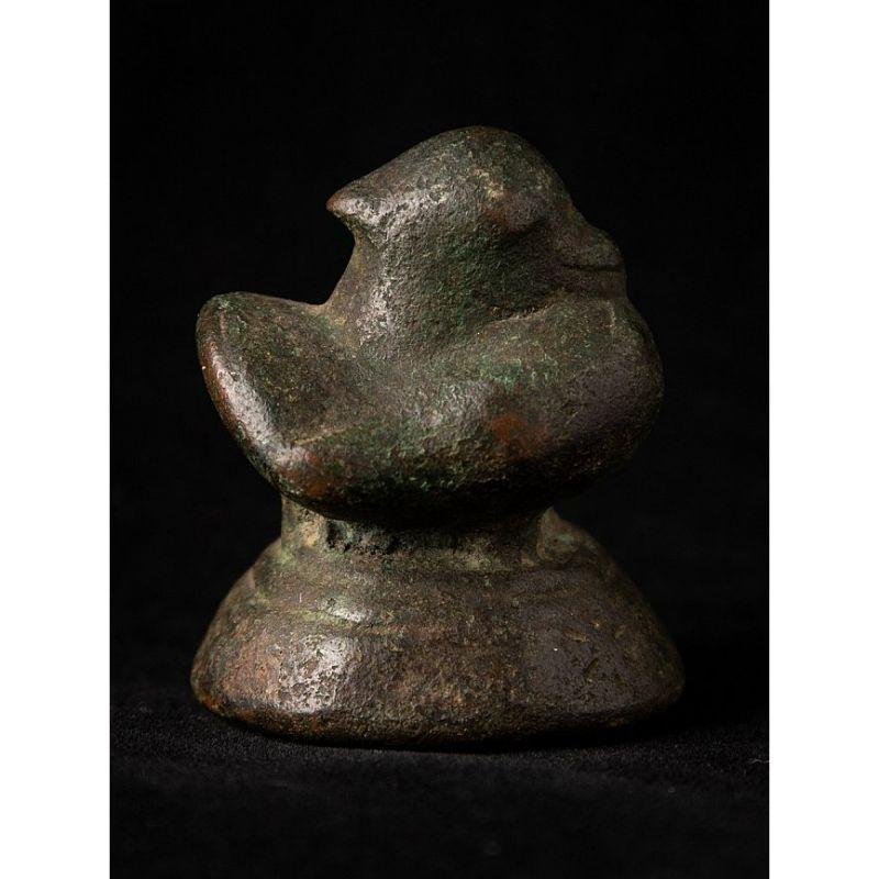 Burmese Antique Bronze Opiumweight from Burma For Sale