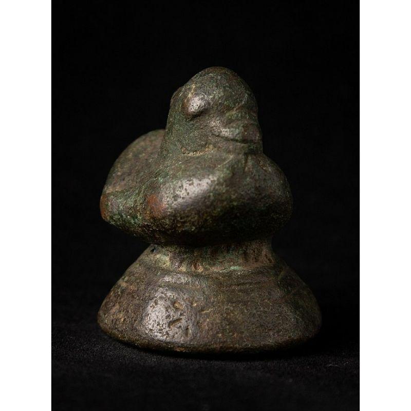 Antique Bronze Opiumweight from Burma In Good Condition For Sale In DEVENTER, NL