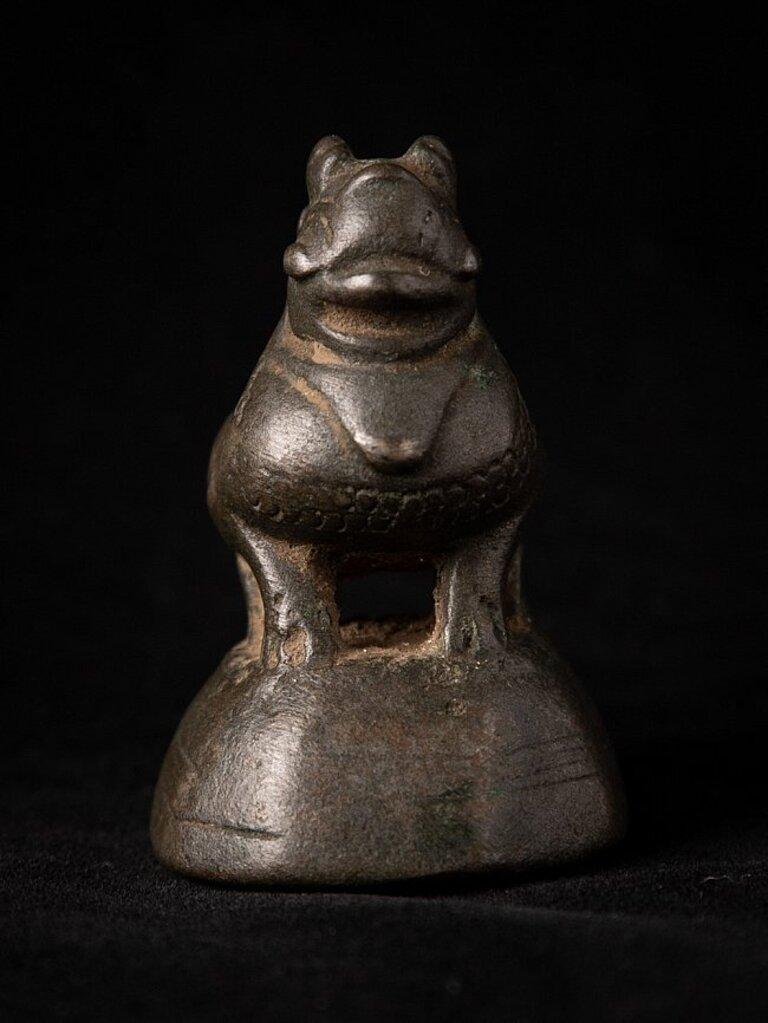 18th Century and Earlier Antique bronze Opiumweight from Burma For Sale