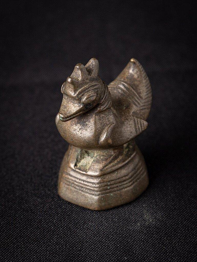 Antiker Opiumbeschwerer aus Bronze aus Burma im Angebot 2