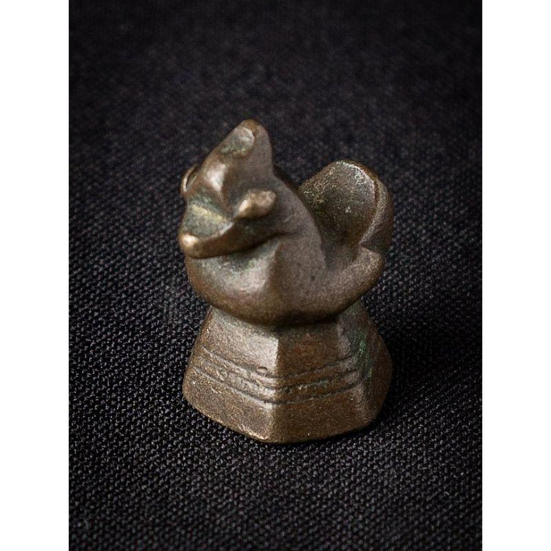Antique Bronze Opiumweight from Burma For Sale 3