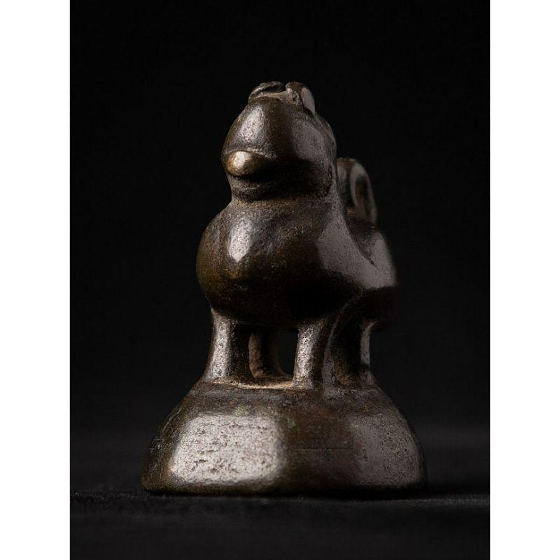 Antique Bronze Opiumweight from Burma For Sale 4