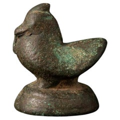 Antiker Opiumbeschwerer aus Bronze aus Birma