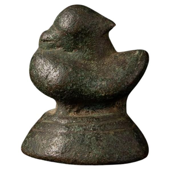 weight antique en bronze opium de Birmanie