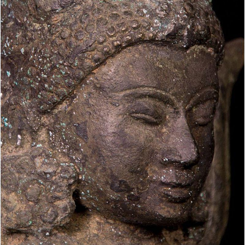 Antique Bronze Pagan Buddha Statue from Burma For Sale 6
