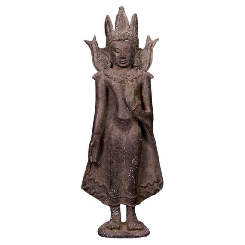 Antique Bronze Pagan Buddha Statue from Burma For Sale