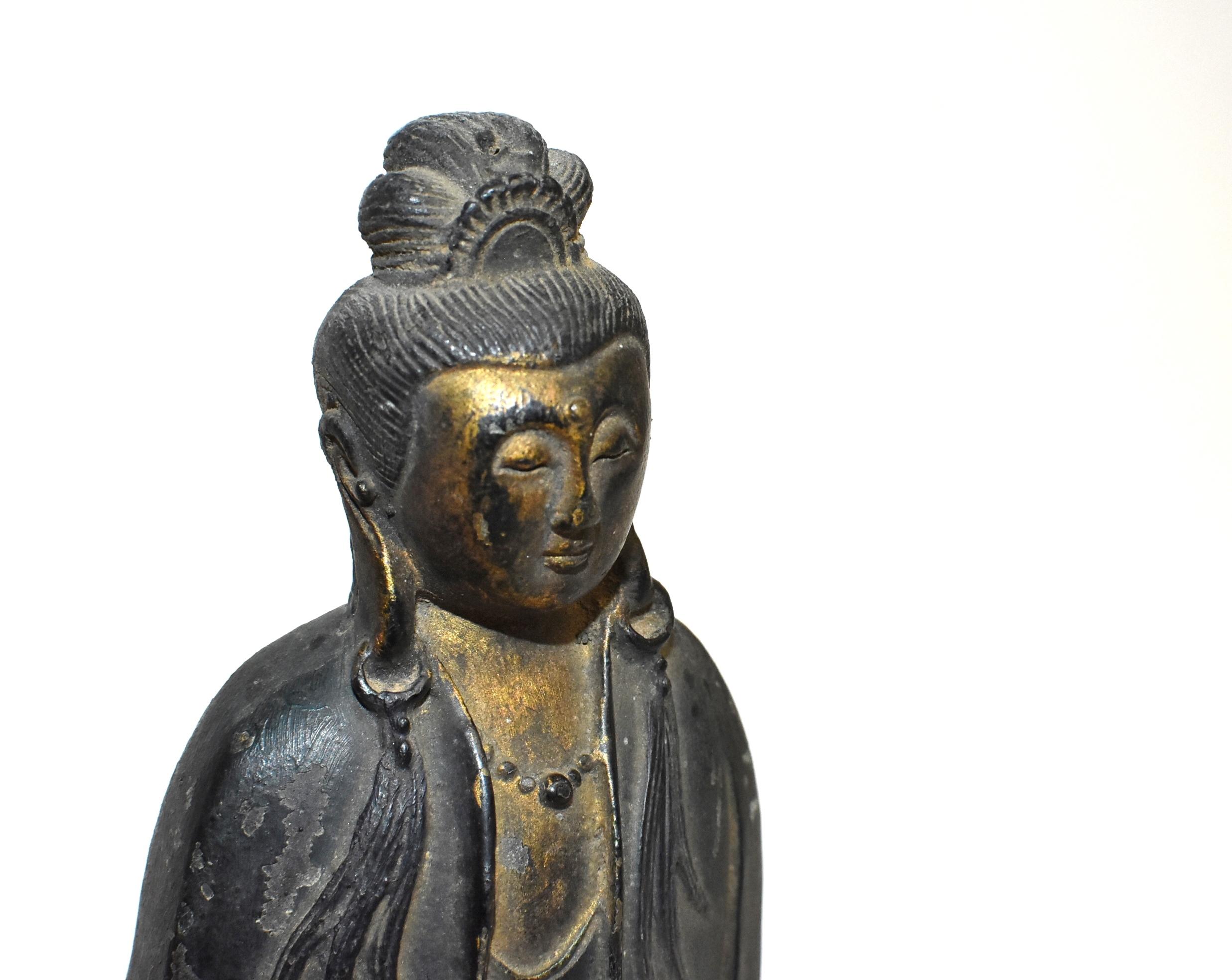 Antique Bronze Peace Guan Yin 1
