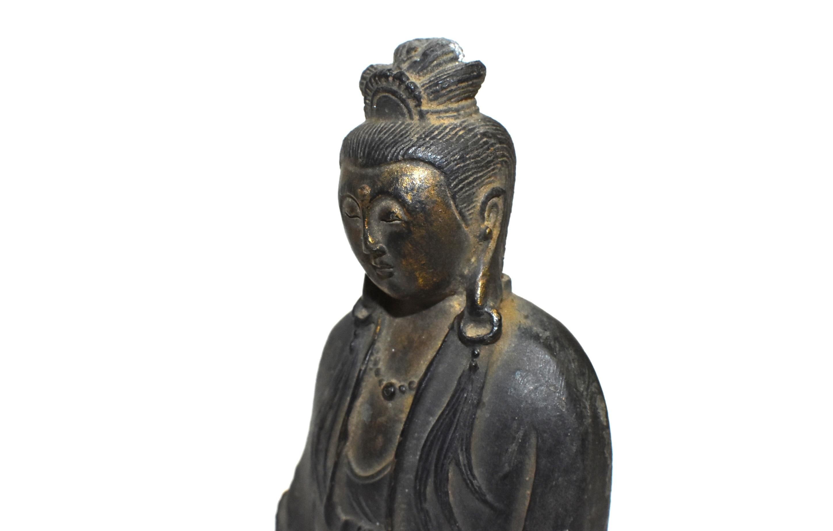 Antique Bronze Peace Guan Yin 2