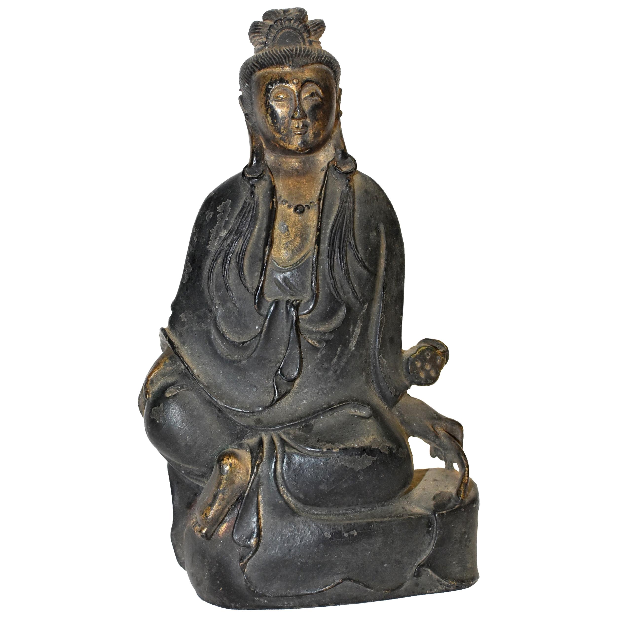 Antique Bronze Peace Guan Yin