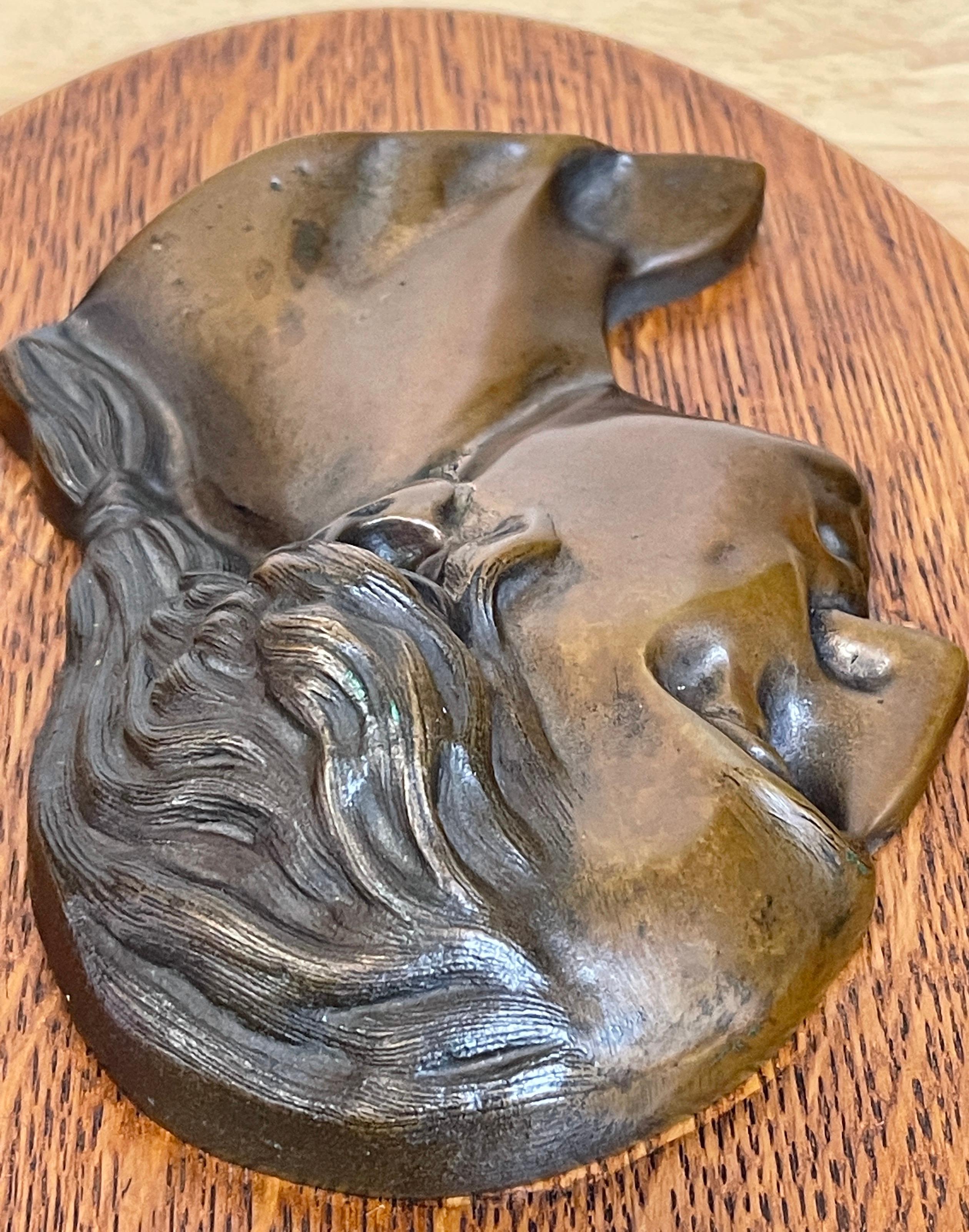 Carved Antique Bronze Portrait Plaque of George Washington, C 1880 For Sale