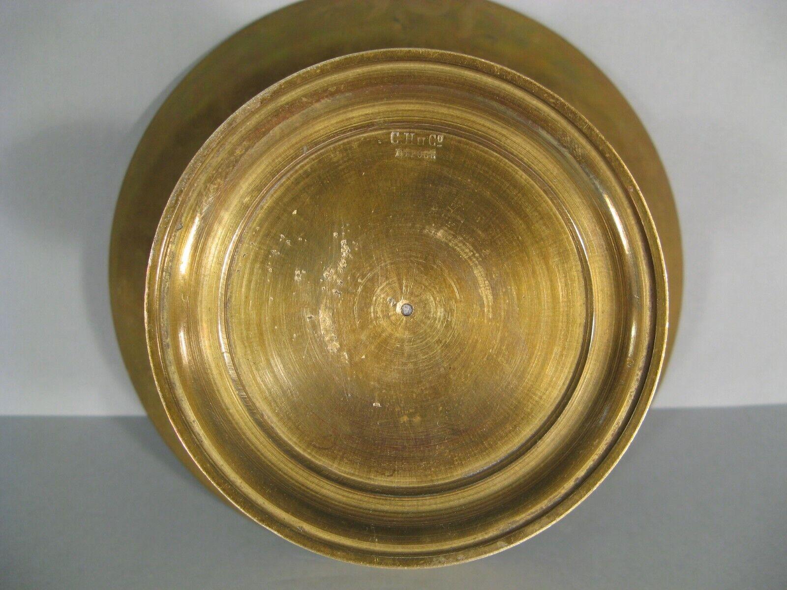 Antique Bronze Renaissance Style Coupe: Love, Couple, and Cupid Motif - 1Y157 5