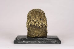 Antique Bronze Sculpture Bust of a American Eagle