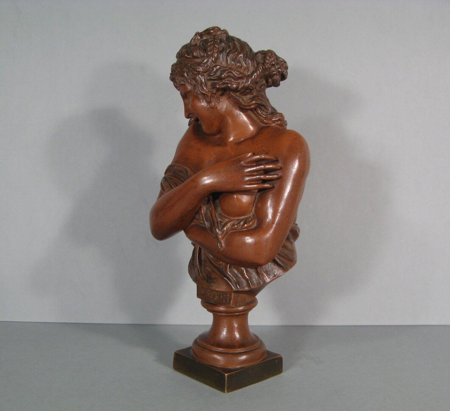 Antique Bronze Sculpture Bust 