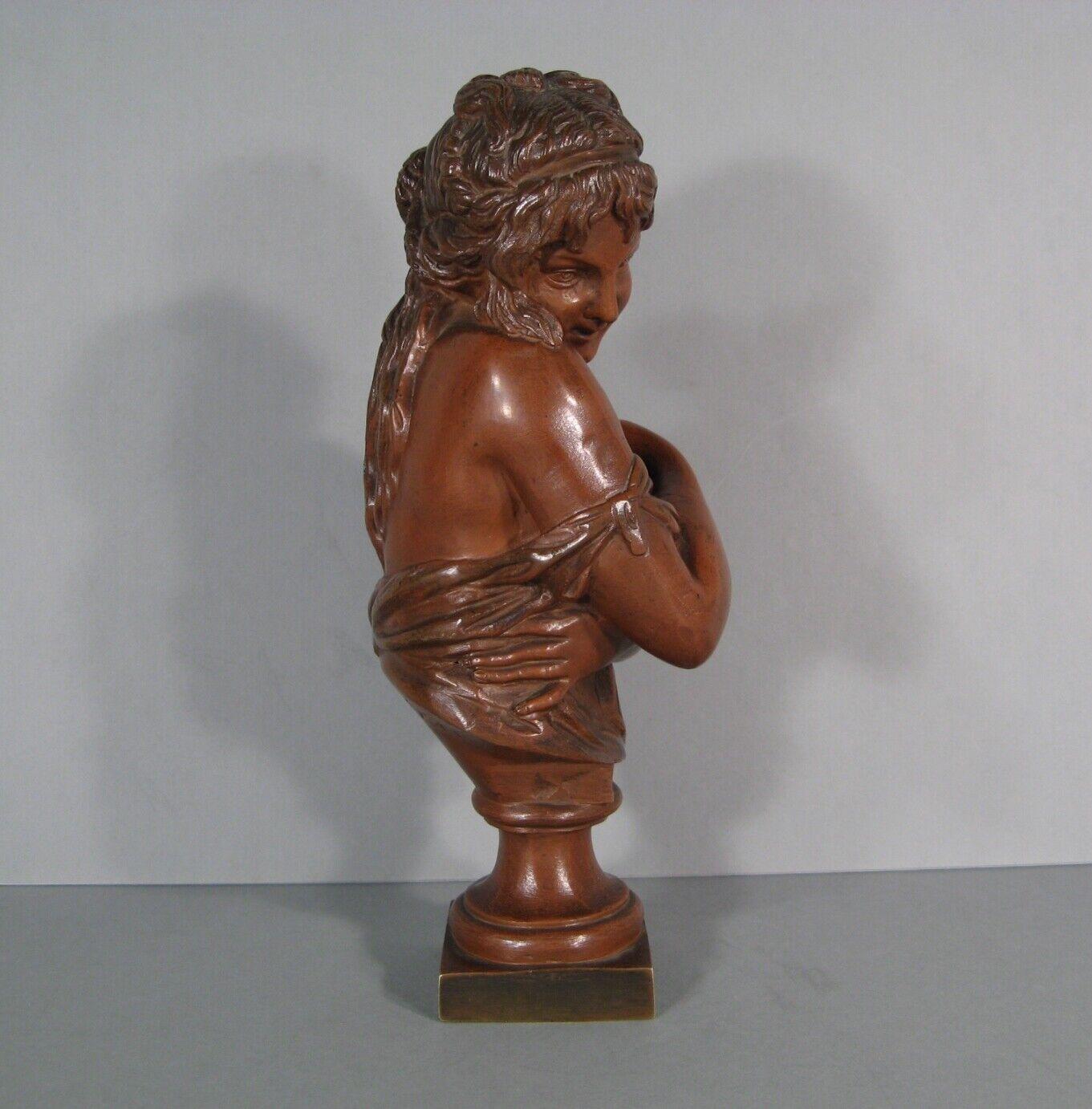 Antique Bronze Sculpture Bust 