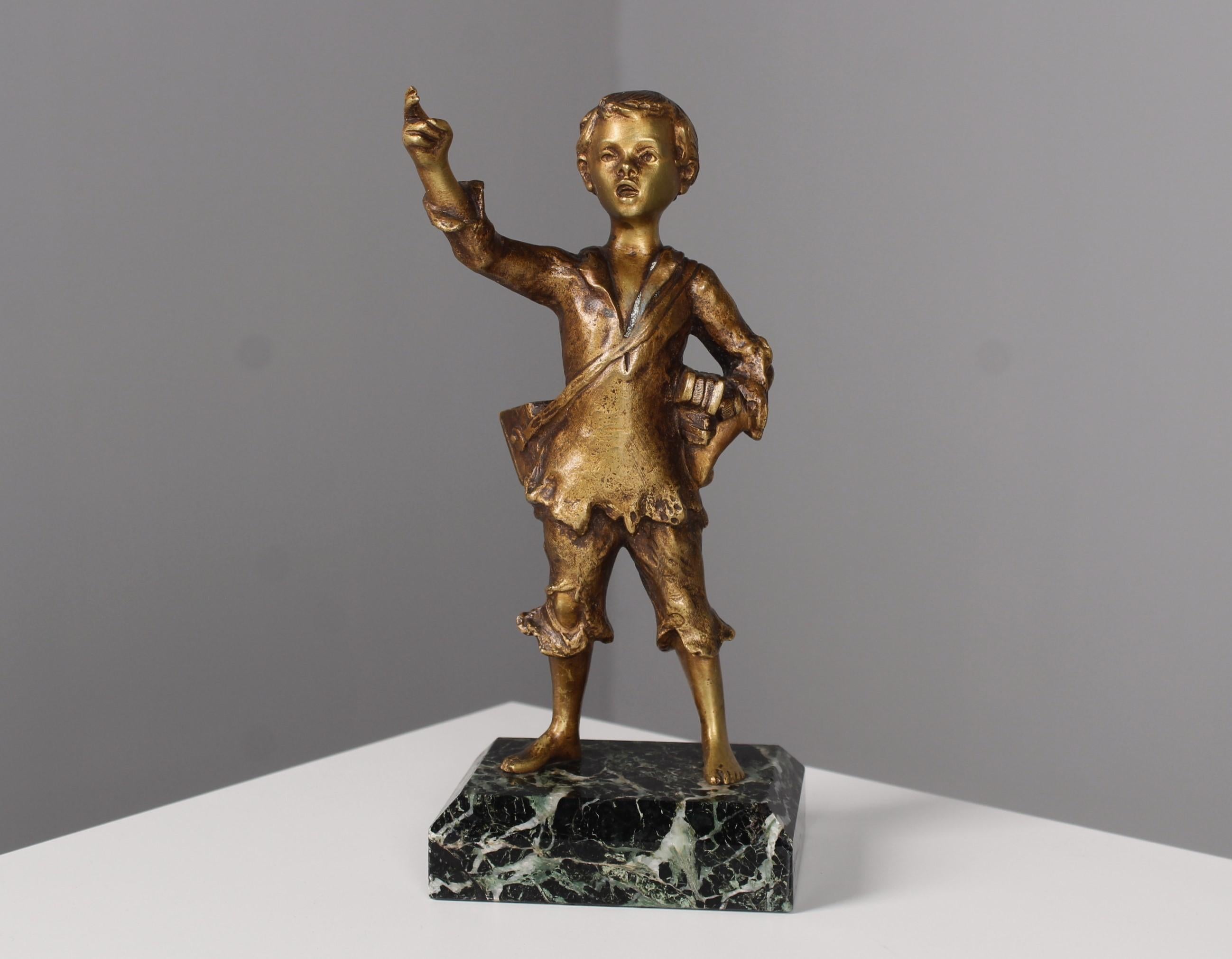 Sculpture ancienne en bronze d'Henri Godet (1863 - 1937), Paris, années 1910  en vente 11