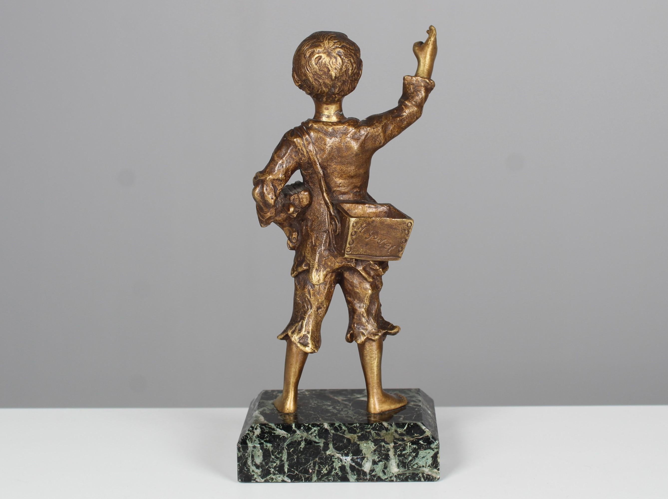 Antique Bronze Sculpture By Henri Godet (1863 - 1937), Paris, 1910s  For Sale 1