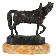 Antique Bronze Sculpture by Isidore Bonheur, "Cheval De Course", circa 1885
