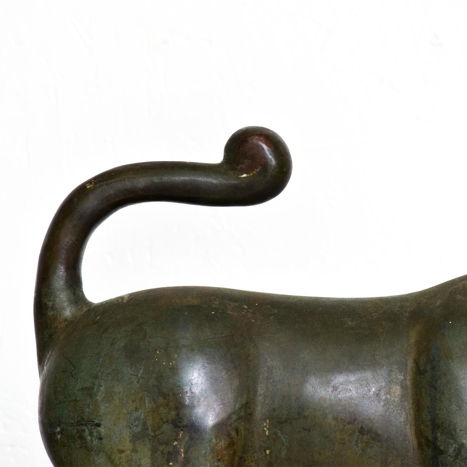 Patinated Antique Bronze Sculpture Horse Fine Antique by Toto