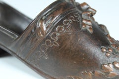 Antique Bronze Sculpture, Jewelry Tray, French Shoe, Late 19th Century, France