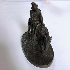 Antique Bronze Sculpture, Man on Horse, Alexeï  Petrovitch Gratchev, 1810