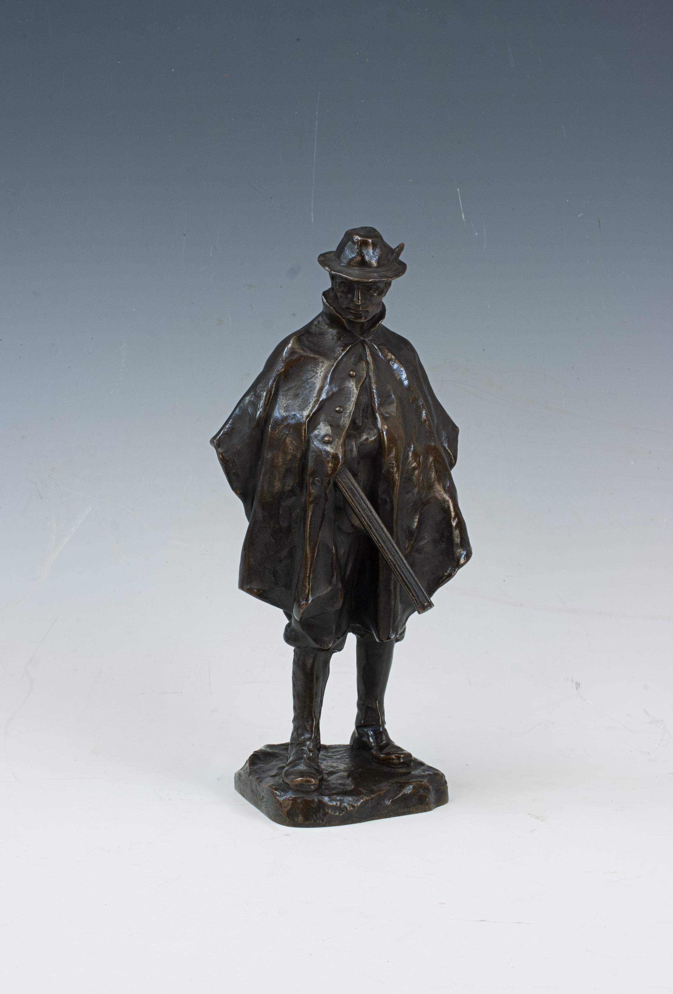 Figura austriaca de bronce 