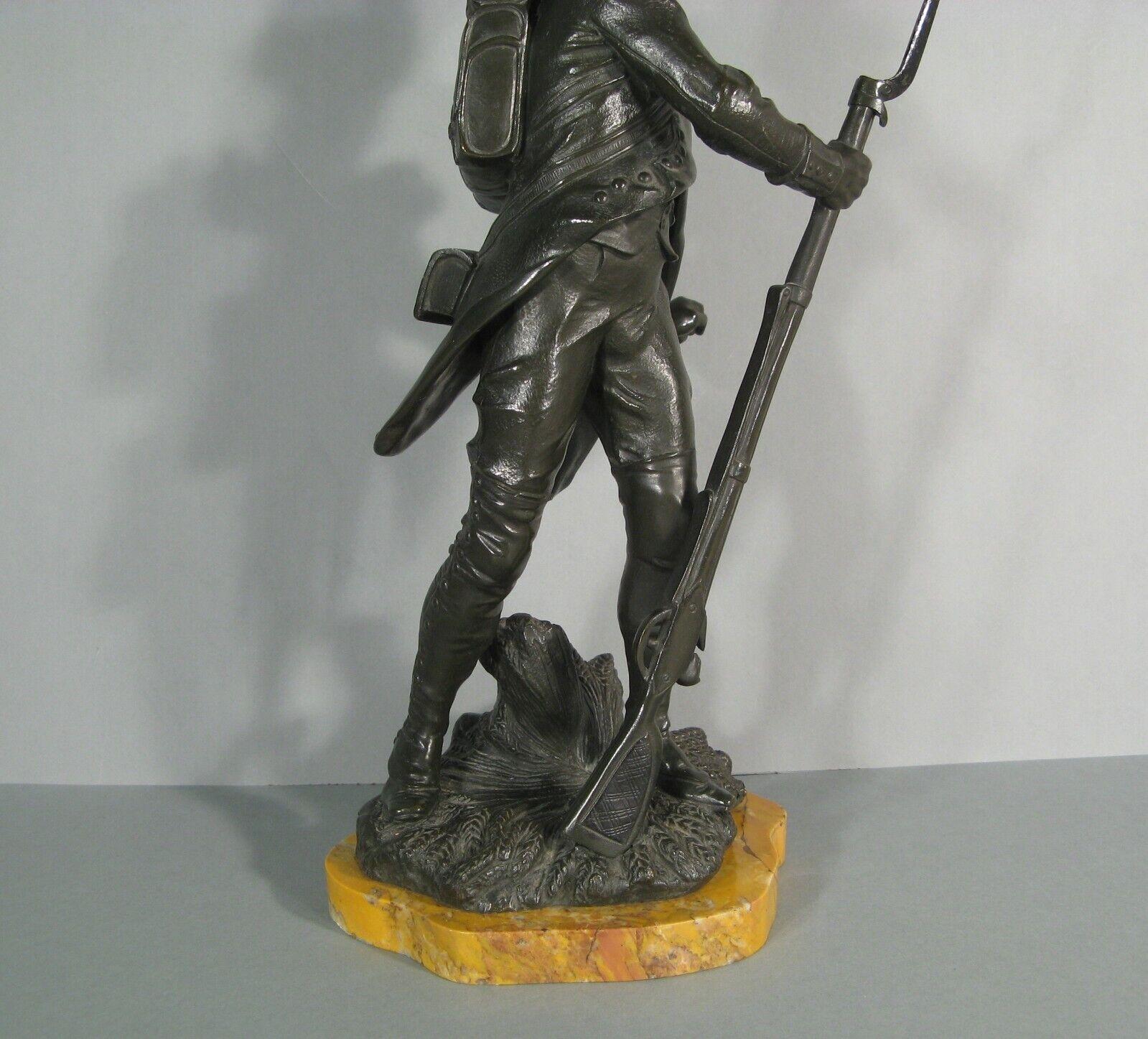 Empire Antique Bronze Sculpture of a Napoleonic Grenadier by Luca Madrassi - 1Y214
